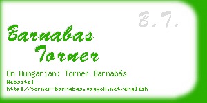 barnabas torner business card